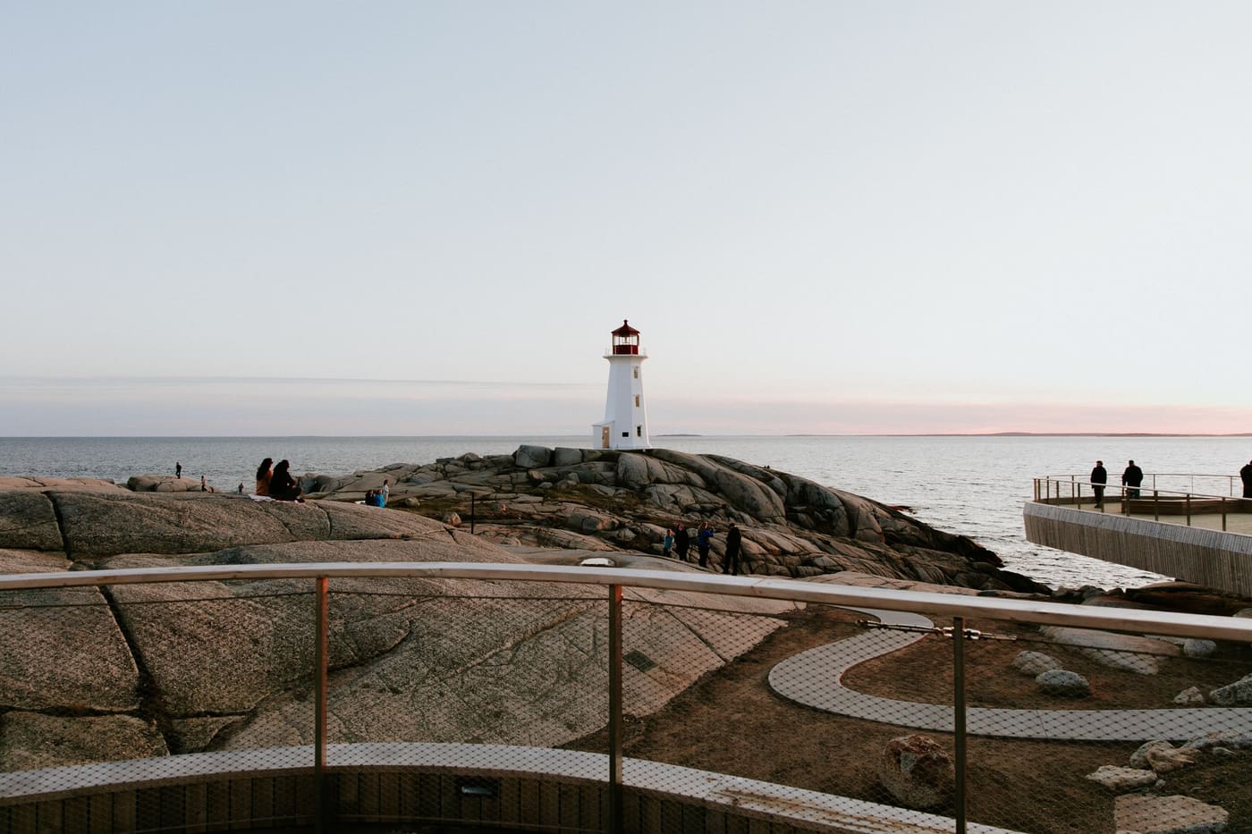 The lighthouse at Peggy’s Cove at dusk